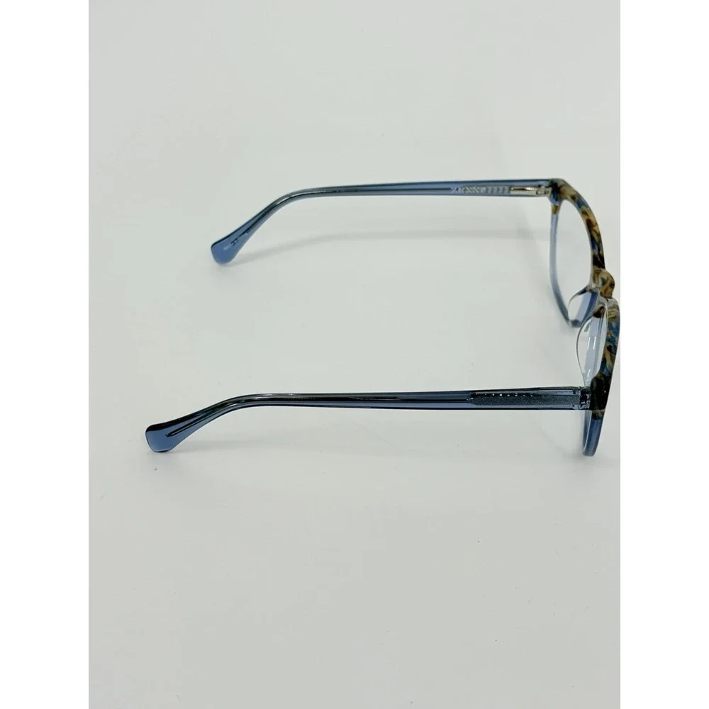 Zenni 4436616 Eyeglasses Frames Blue Tortoise Fade Flex with Case